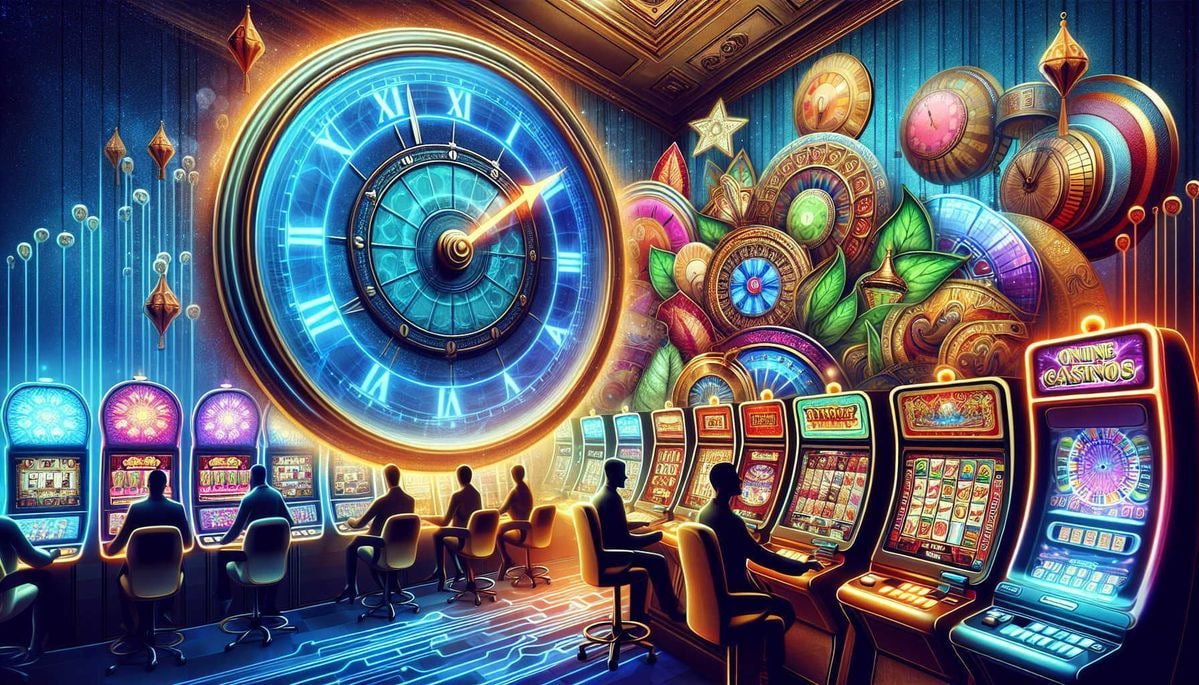 Tampilan visual permainan Jurassic Kingdom dengan tema dinosaurus dan gulungan slot modern